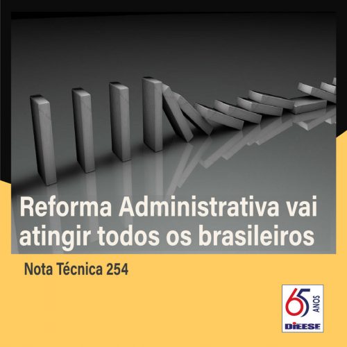 Dieese - Nota Técnica 254 - Reforma Administrativa vai atingir todos os brasileiros - 6/04/21